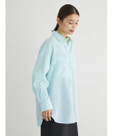 Green Parks イージーケア　ドビーストライプシャツ