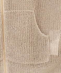 BEIGE， OPTICAL / ニットパーカー