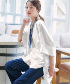 Tiaclasse 【洗える】ワイドスリーブドルマンブラウス