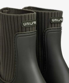 BONTRE 【UNISA/ウニサ】リブデザインレインブーツ