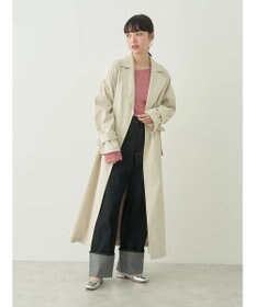 earth music&ecology 着流しロングトレンチ