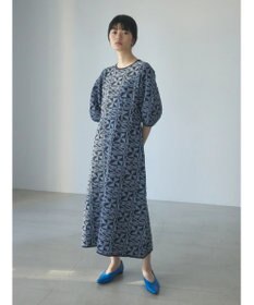 Green Parks ａ．ニットジャガード柄ワンピース