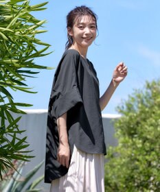 Tiaclasse 【洗える】ワイドスリーブドルマンブラウス