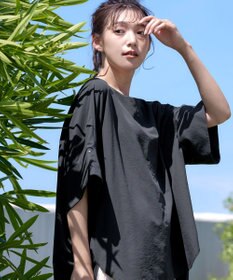 Tiaclasse 【洗える】ワイドスリーブドルマンブラウス