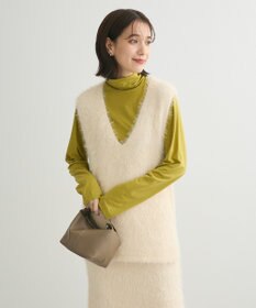 Green Parks ・Ｐｅｔｉｔ　Ｆｌｅｕｒ　シャギーＶネックベスト