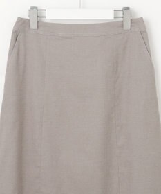 J.PRESS LADIES S 【洗える】麻ポリエステルストレッチ スカート