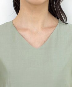 Tiaclasse 【洗える】大人上品なシアータックワンピース