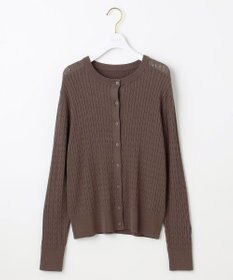 ANY SIS L ケーブルニット カーディガン