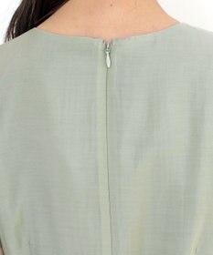 Tiaclasse L 【洗える】大人上品なシアータックワンピース