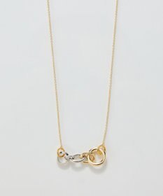 Phoebe 【金属アレルギー対応】ミックスループメタルネックレス　ゴールド　ニッケルフリー