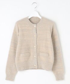 Feroux 【洗える】ラメシャギー カーディガン