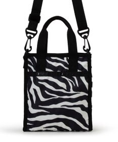 LeSportsac MINI N/S TOTE/クリームブラックゼブラ