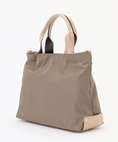 LA BAGAGERIE ツイルナイロン×エナメル 2WAYトートバッグ Mサイズ