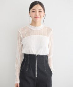 earth music&ecology レースドッキングプルオーバー