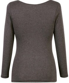 Wing あったかインナー 綿混 裏起毛 よく伸びる素材 【ラクのびサーモ】 8分袖 長袖 秋 冬 EL6813 ウイング／ワコール