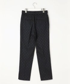 自由区 【洗える】ブライトドットジャガード テーパードパンツ