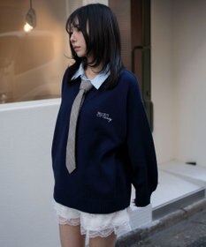 WEGO シャツドッキングニットプルオーバー