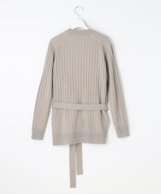 自由区 【洗える】ウールミックス ミドル丈カーディガン