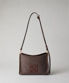 russet ナイロンラフィアショルダーバッグ(CE-1713)