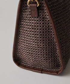 russet ナイロンラフィアショルダーバッグ(CE-1713)