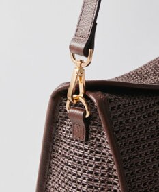 russet ナイロンラフィアショルダーバッグ(CE-1713)