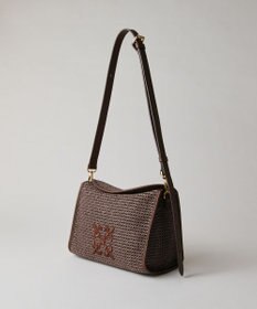 russet ナイロンラフィアショルダーバッグ(CE-1713)