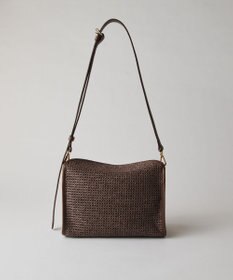 russet ナイロンラフィアショルダーバッグ(CE-1713)