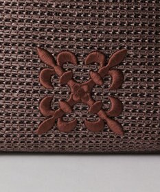 russet ナイロンラフィアショルダーバッグ(CE-1713)