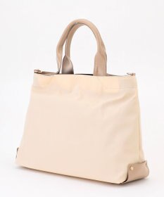 LA BAGAGERIE ツイルナイロン×エナメル 2WAYトートバッグ Mサイズ