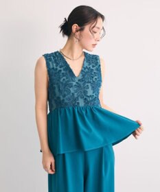 Green Parks ・Ｒａｉｌｍｅ　ジャカードペプラムサロペット