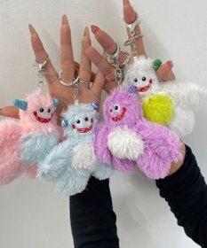 WEGO ぽいんぽいんモンスターぬいぐるみキーホルダー