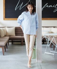 Tiaclasse 【新色追加・洗える】アンクルテーパードパンツ