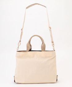 LA BAGAGERIE ツイルナイロン×エナメル 2WAYトートバッグ Mサイズ
