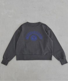 WEGO 【ANGIE VINTAGE】ピグメントカレッジロゴショートスウェット