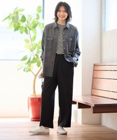 ANY リブボーダーニット