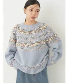 earth music&ecology スラブヤーンノルディックプルオーバー