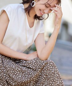 Tiaclasse 【安田美沙子さん  小倉優子さん着用・日本製】大人可愛い2連風チェーンネックレス