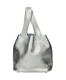 INTER-CHAUSSURES 【ANDREA CARDONE】メタリックレザーバケットバッグ