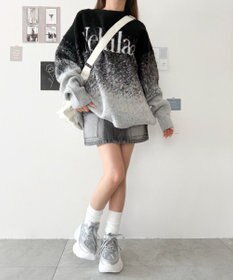 WEGO ラバーコンビ厚底スニーカー