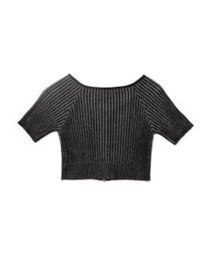 WEGO ダブルジップオフショルニットトップス