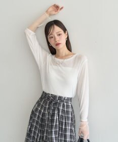 earth music&ecology シアースリーブプルオーバー