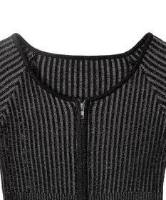 WEGO ダブルジップオフショルニットトップス