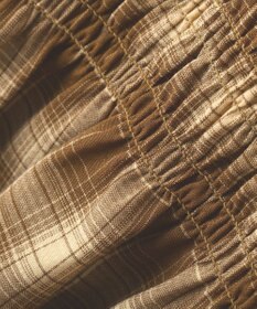 earth music&ecology 【予約】チェックシャーリングブラウス