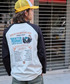 WEGO リラックスフィットグラフィックラグランT（7S）