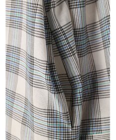 Green Parks 綿麻混バンドカラーシャツワンピース