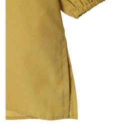 Green Parks 綿麻混紐付きデザインブラウス