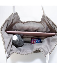 UNBILLION カシュカシュ cachecache / ベルトフラップクロッシェトート カゴバッグ