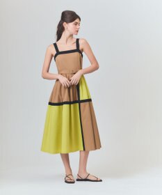 GRACE CONTINENTAL ライン配色キャミドレス