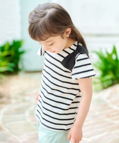 ANY KIDS ひんやりクール 肩リボンTシャツ