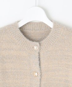 Feroux 【洗える】ラメシャギー カーディガン